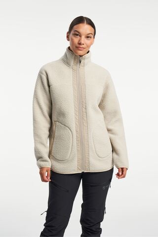 TENSON Yoke Full Zip, Dame - 100% rPet-Creme