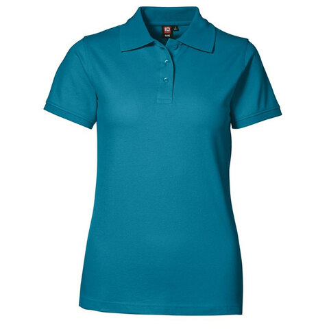 ID Piqué Poloshirt Stretch Dame-Turkis