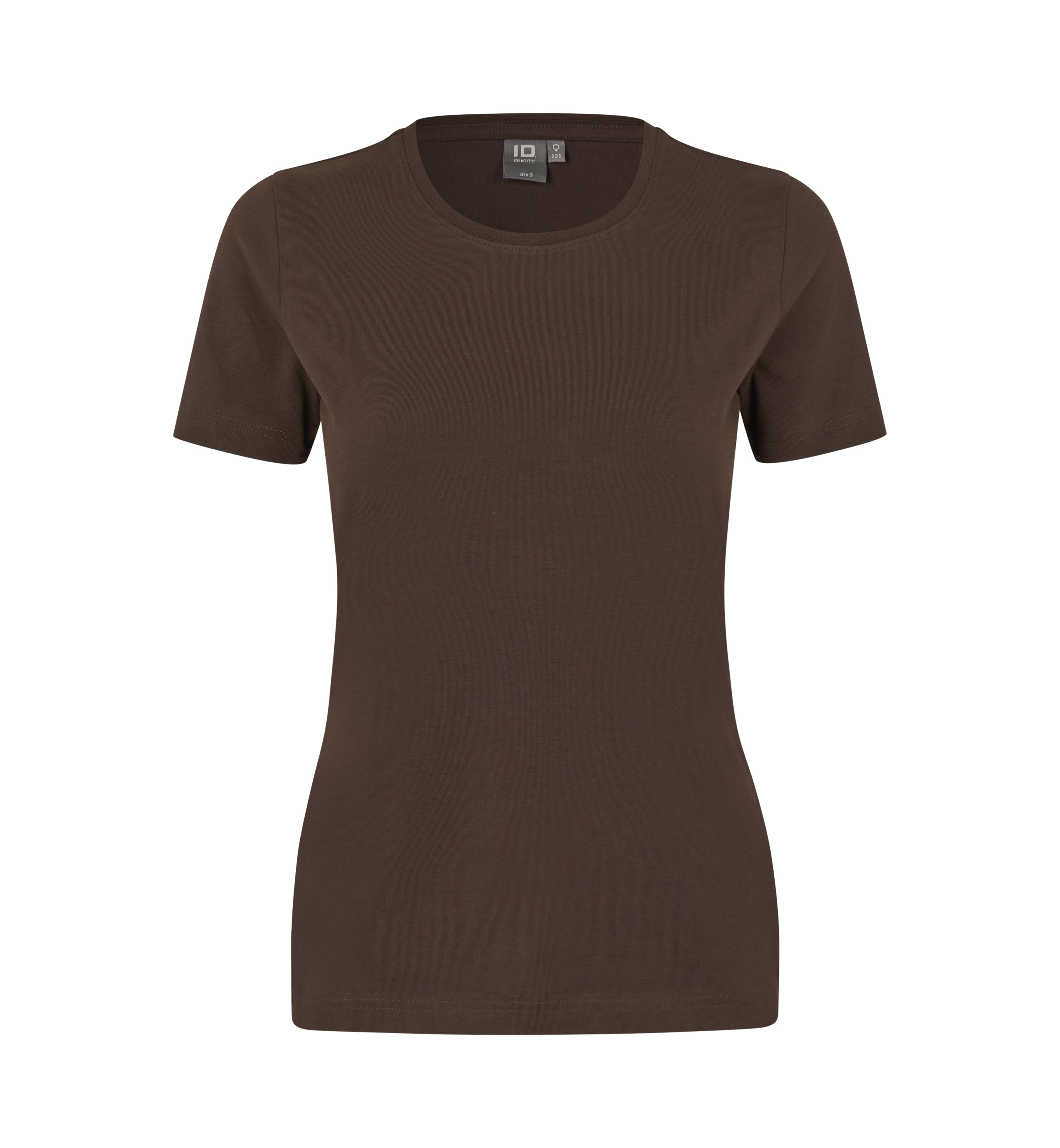 ID Stretch T-shirt komfort, dame-Mocca