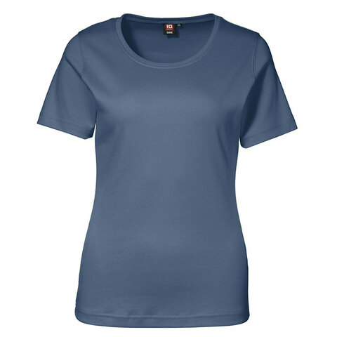 ID Interlock T-shirt Dame-Indigo