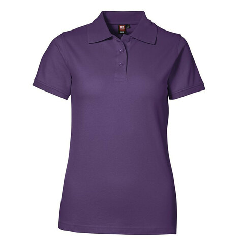 ID Piqué Poloshirt Stretch Dame-Lilla