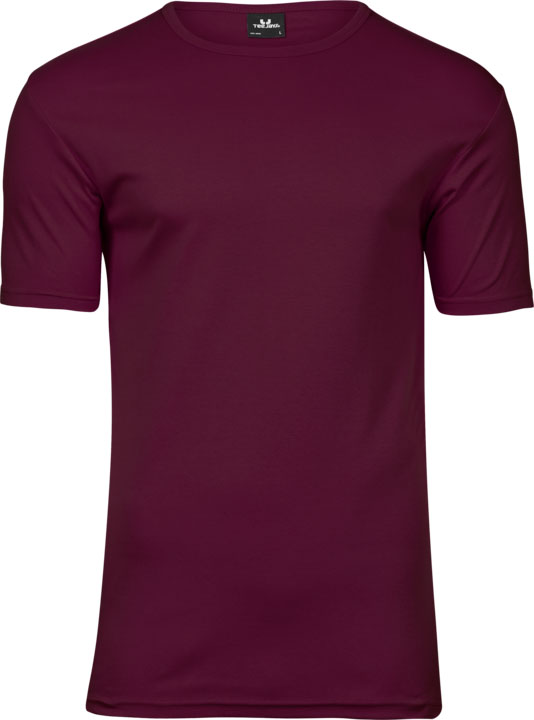 TEE JAYS Interlock T-shirt - Økologisk-Bordeaux Rød