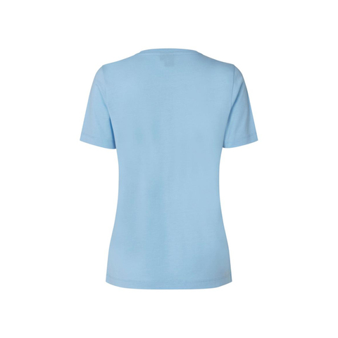 Ease T-shirt Lyocell, Dame-Lyseblå
