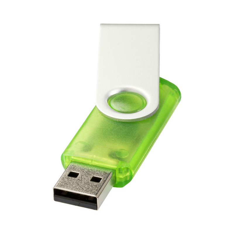 Rotate Translucent USB 2 GB-Grøn