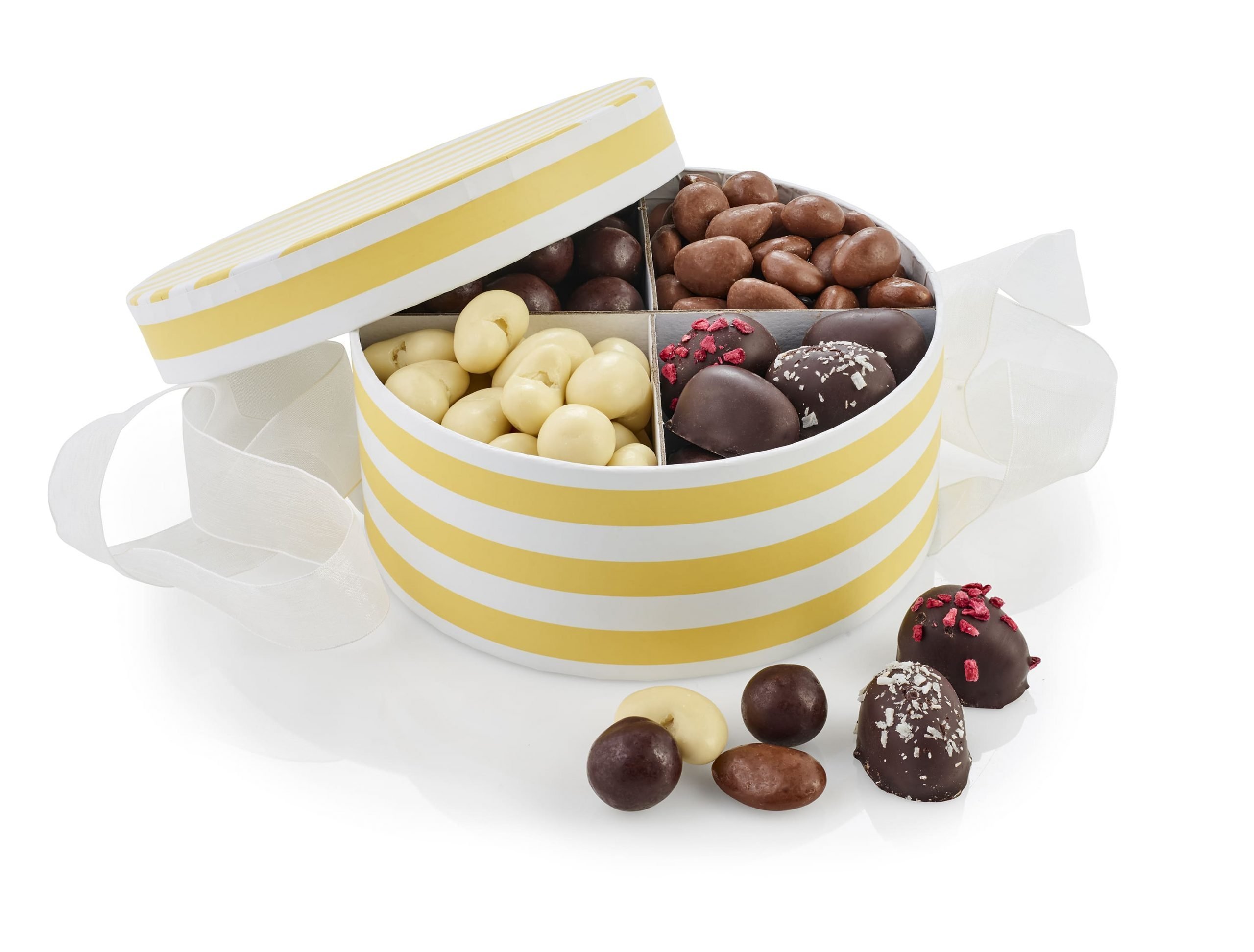 Rund Hatteæske, Økologisk Familieæske 420 g-Gul