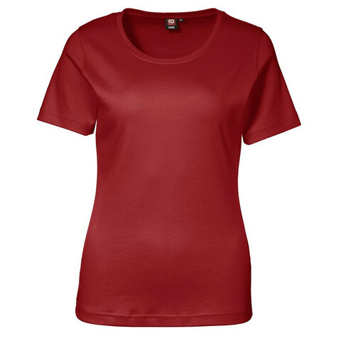 ID Interlock T-shirt Dame-Rød