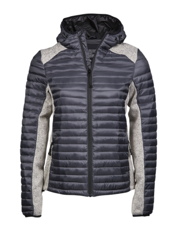 TEE JAYS Hood Aspen Crossover, dame-Grå