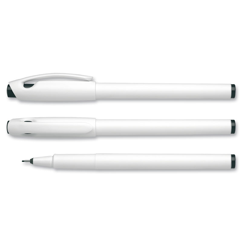 SCHNEIDER Fineliner , Marker, Topliner 967 - Recycling-Hvid m Sort Blæk