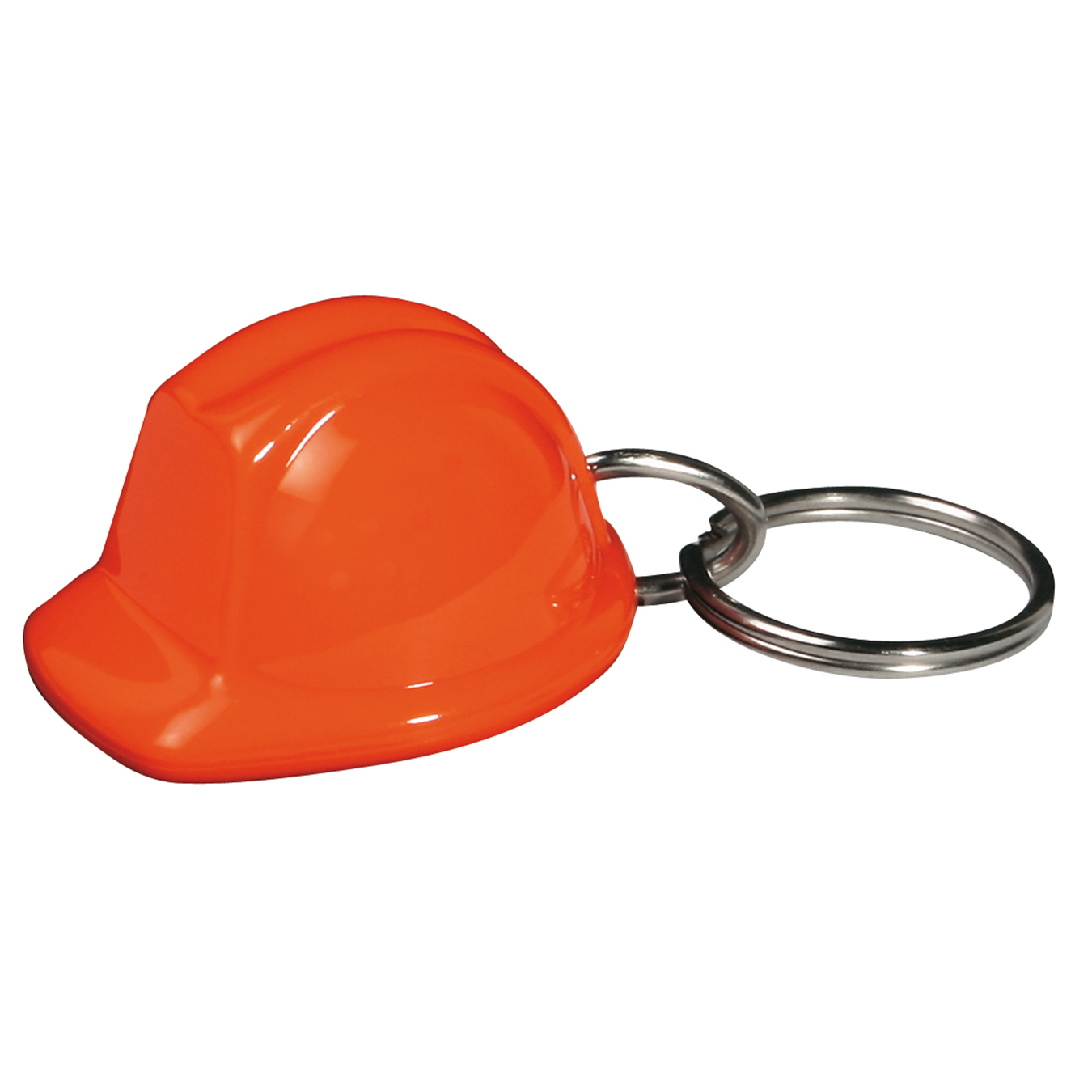 Hjelm nøglering - Genbrugs Akryl-Orange