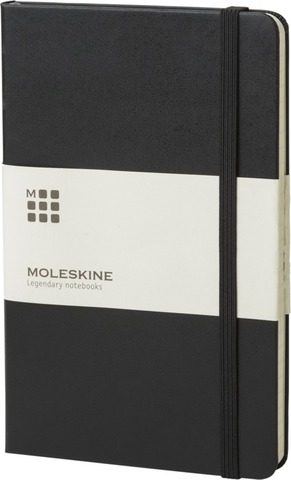 MOLESKINE Classic M A4 Hardcover Notebook linieret - Certificeret Papir-Sort