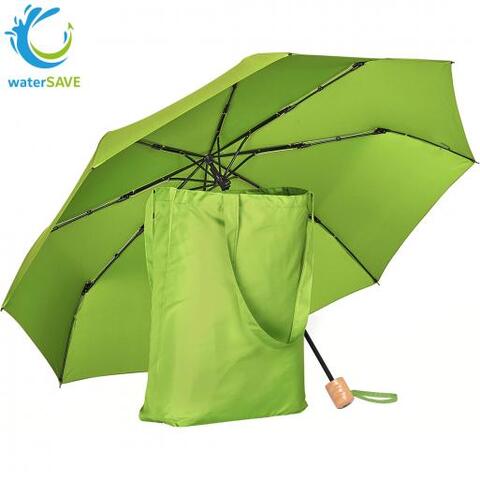 Mini paraply ÖkoBrella Shopping - rPet-Lime