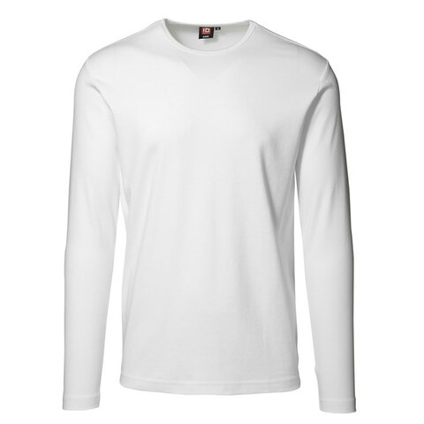 ID Interlock T-shirt - Langærmet-Hvid