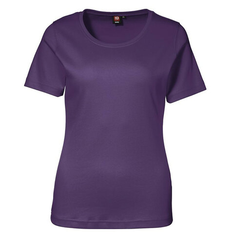 ID Interlock T-shirt Dame-Lilla