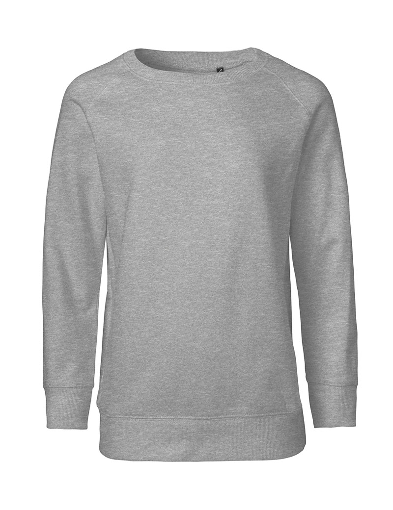 NEUTRAL Sweatshirt Børn, 100% Økologisk Fairtrade Bomuld-Grå melange