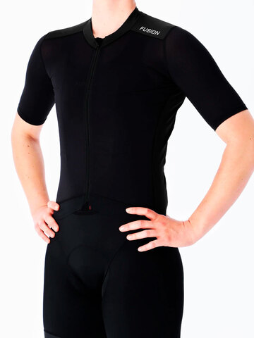 FUSION Cykel T-shirt, Dame-Sort