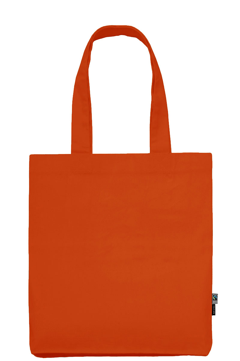 NEUTRAL Kraftig Mulepose, 100% Økologisk Fairtrade Bomuld-Orange