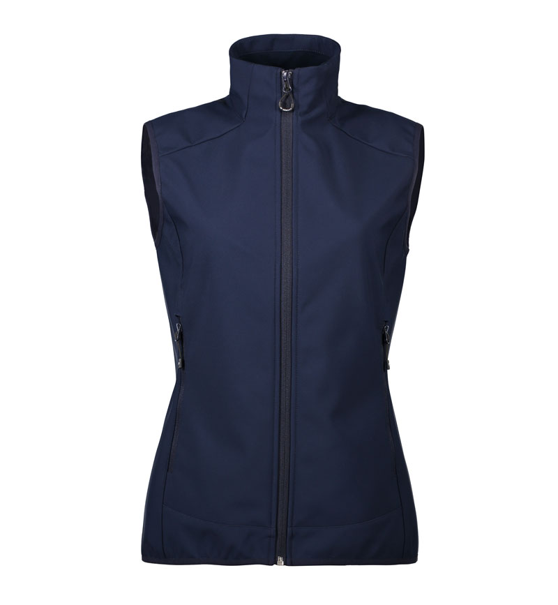 ID Funktionel softshell-vest, dame-Navy
