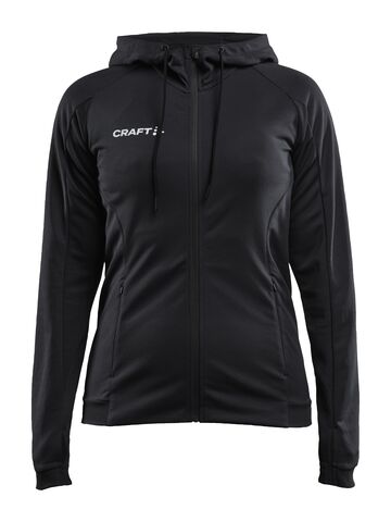CRAFT Evolve Hood Løbejakke, dame - rPet-Sort