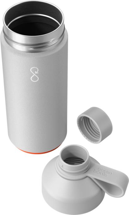 Ocean Bottle 1000 ml. vakuumisoleret vandflaske, Genanvendt Stål-Grå
