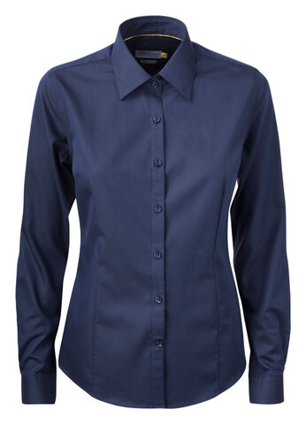 J. HARVEST & FROST YB50 Twill Skjorte - Dame - Navy