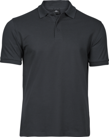 TEE JAYS Luxury Stretch Polo, Økologisk, herre-Mørkegrå