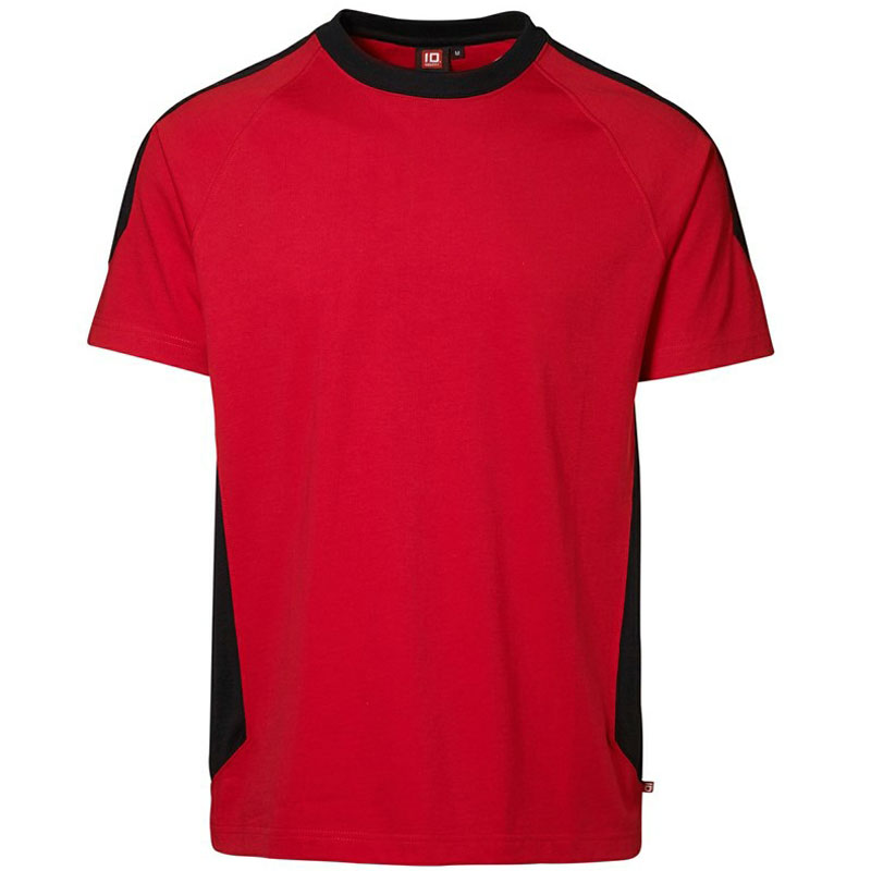 ID Pro Wear T-shirt - Kontrast-Rød