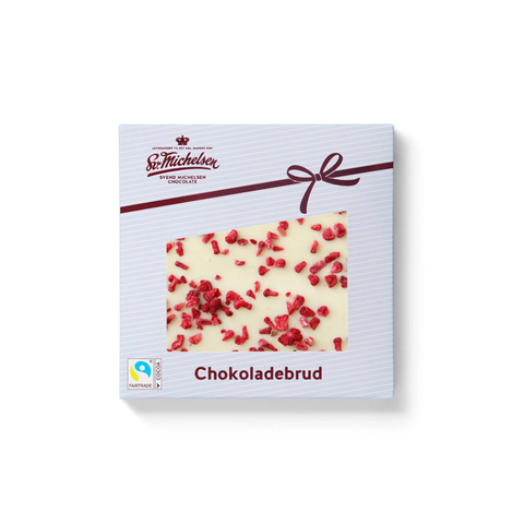 SV. MICHELSEN Chokoladebrud - Fairtrade-Chokoladebrud Hvid chokolade med hindbær
