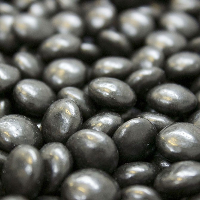 Trekant slikposer med logo-Hårde Lakridspastiller