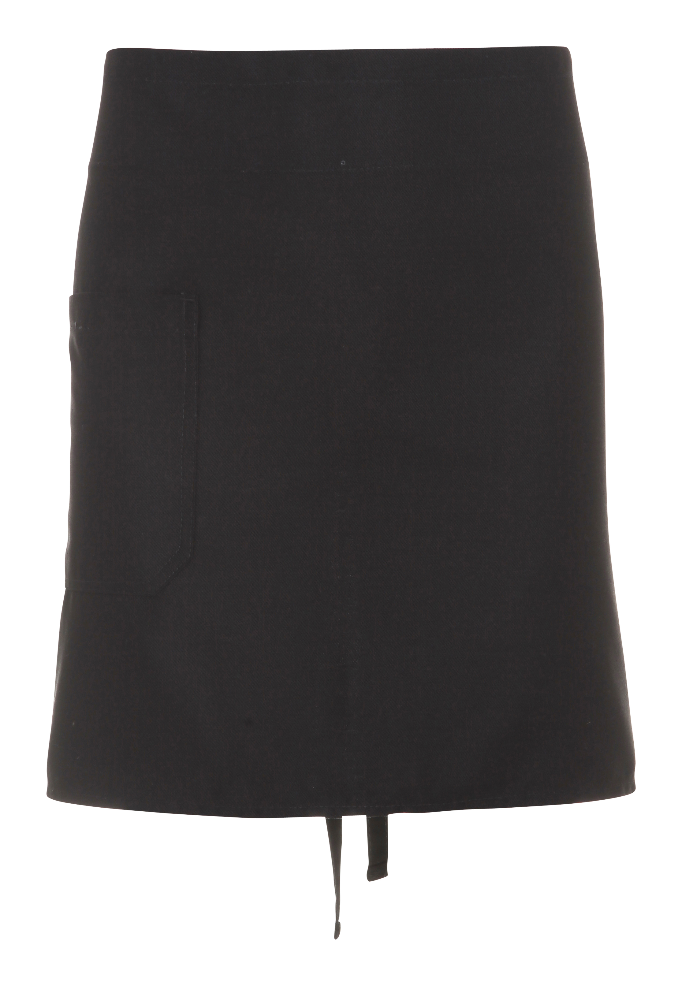 Kort Café Forklæde-Sort