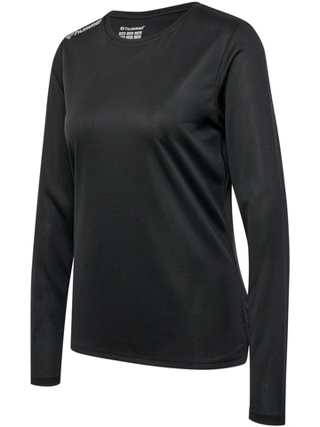 HUMMEL Langærmet T-shirt, dame - 100% rPet-Sort