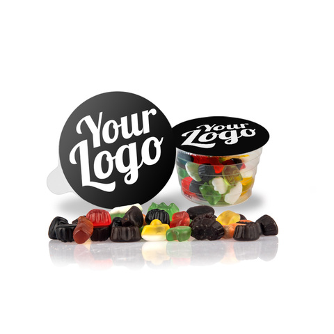HARIBO clickmix i transparent bæger - rPET-Mix