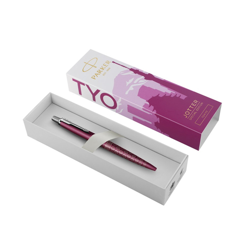 Parker Jotter SE Global Icons kuglepen (blå refill)-Lyserød