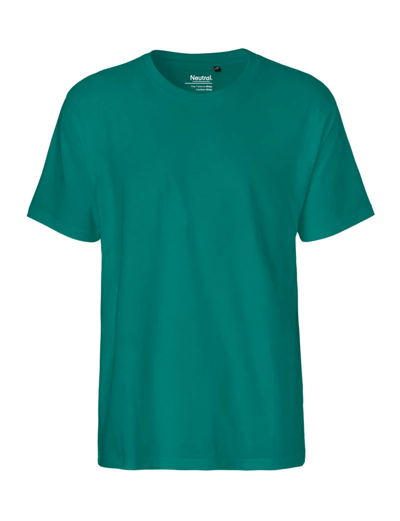 NEUTRAL Classic T-shirt, 100% Økologisk Fairtrade Bomuld-Petrol