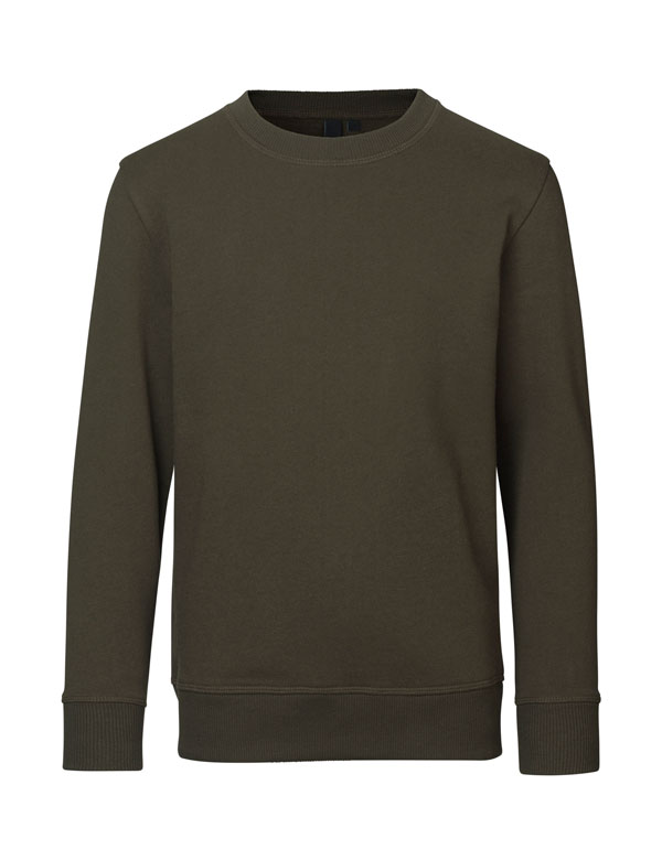 ID CORE O-neck sweatshirt, børn-Flaskegrøn
