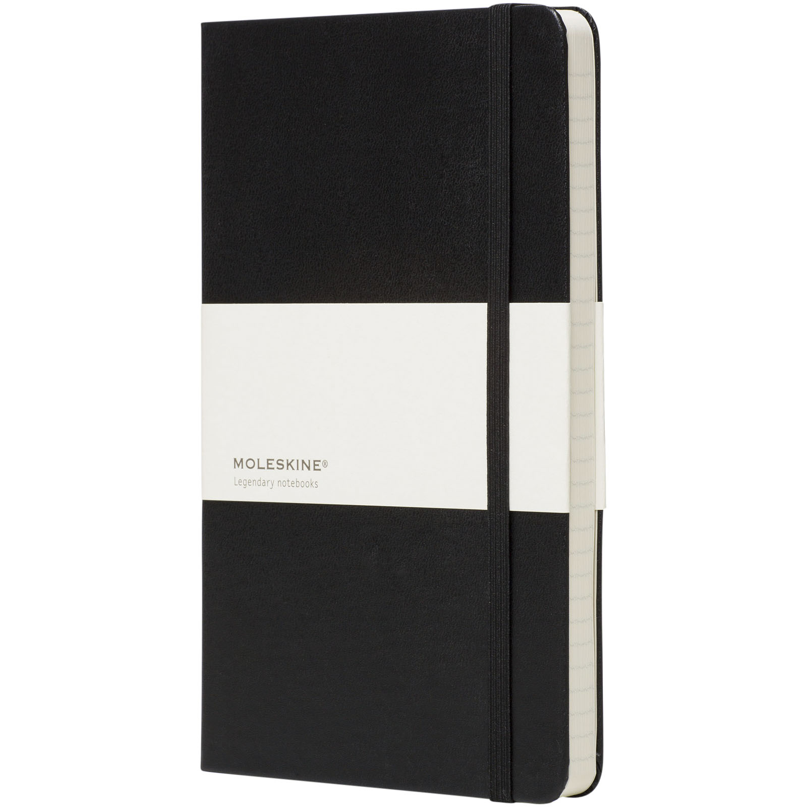 Moleskine Classic L hardcover notesbog - linjeret-Sort
