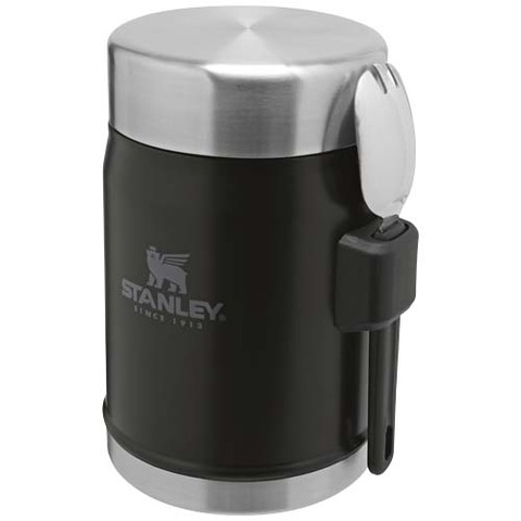 Stanley Legendary 400 ml madbeholder med ske - Sort