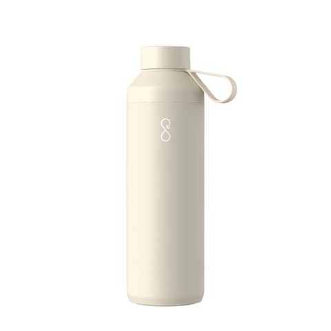 Ocean Bottle Peak 710 ml vandflaske i genanvendt rustfrit stål - Natur
