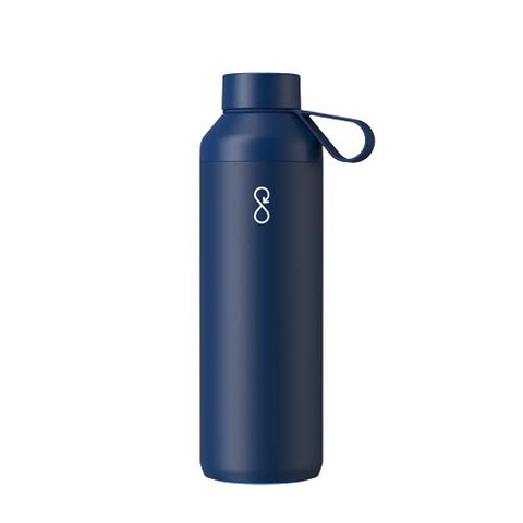 Ocean Bottle Peak 710 ml vandflaske i genanvendt rustfrit stål - Blå