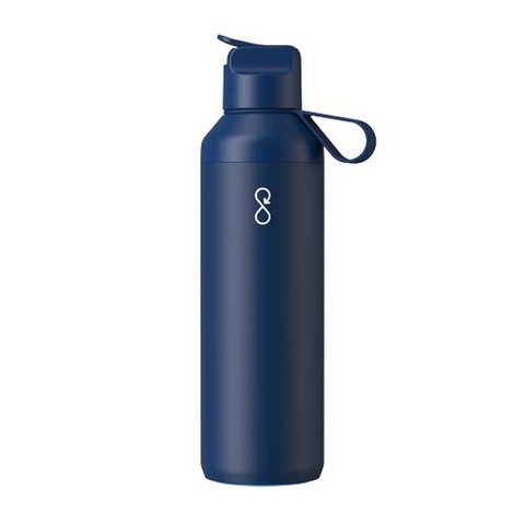 Ocean Bottle Peak GO 710 ml vandflaske af genvundet rustfrit stål - Blå