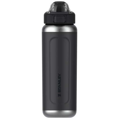 Stanley Classic Wellspring 710 ml isoleret vandflaske i genvundet rustfrit stål - Sort