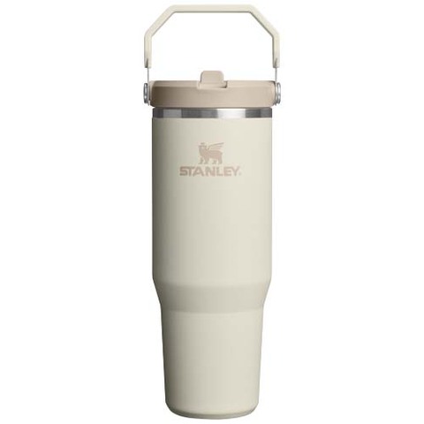 Stanley IceFlow™ 2.0 890 ml isoleret drikkedunk i rustfrit stål med flip sugerør - Creme