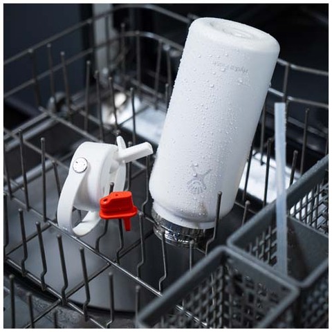 Hydro Flask vandflaske med bred åbning, 946 ml, isoleret rustfrit stål, med sugerørslåg