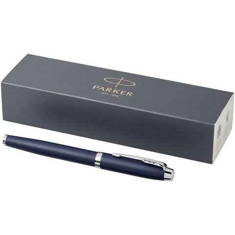 Parker IM rollerballpen (sort refill) - Blå