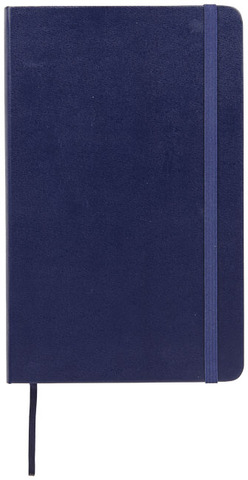 Moleskine Classic L hardcover notesbog - linjeret-Blå