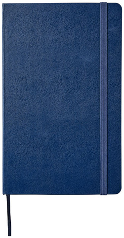 Moleskine Classic L hardcover notesbog - linjeret-Blå