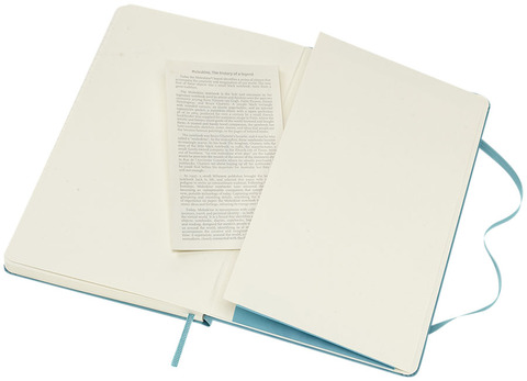 Moleskine Classic L hardcover notesbog - linjeret-Blå