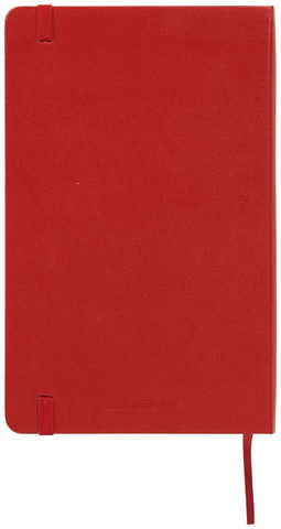 Moleskine Classic L hardcover notesbog - linjeret-Rød