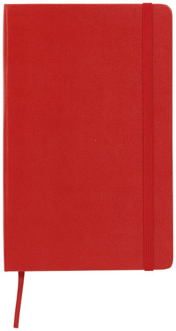 Moleskine Classic L hardcover notesbog - linjeret-Rød