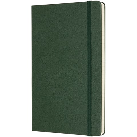 Moleskine Classic L hardcover notesbog - linjeret-Grøn