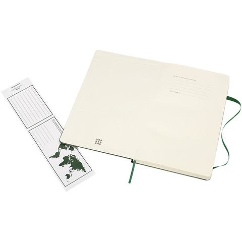 Moleskine Classic L hardcover notesbog - linjeret-Grøn